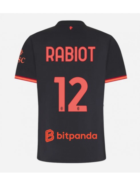 Ženski Nogometna dresi replika AC Milan Adrien Rabiot #12 Tretji 2026-27 Kratek rokav Ženski Nogometna dresi replika AC Milan Adrien Rabiot #12 Tretji 2026-27 Kratek rokav